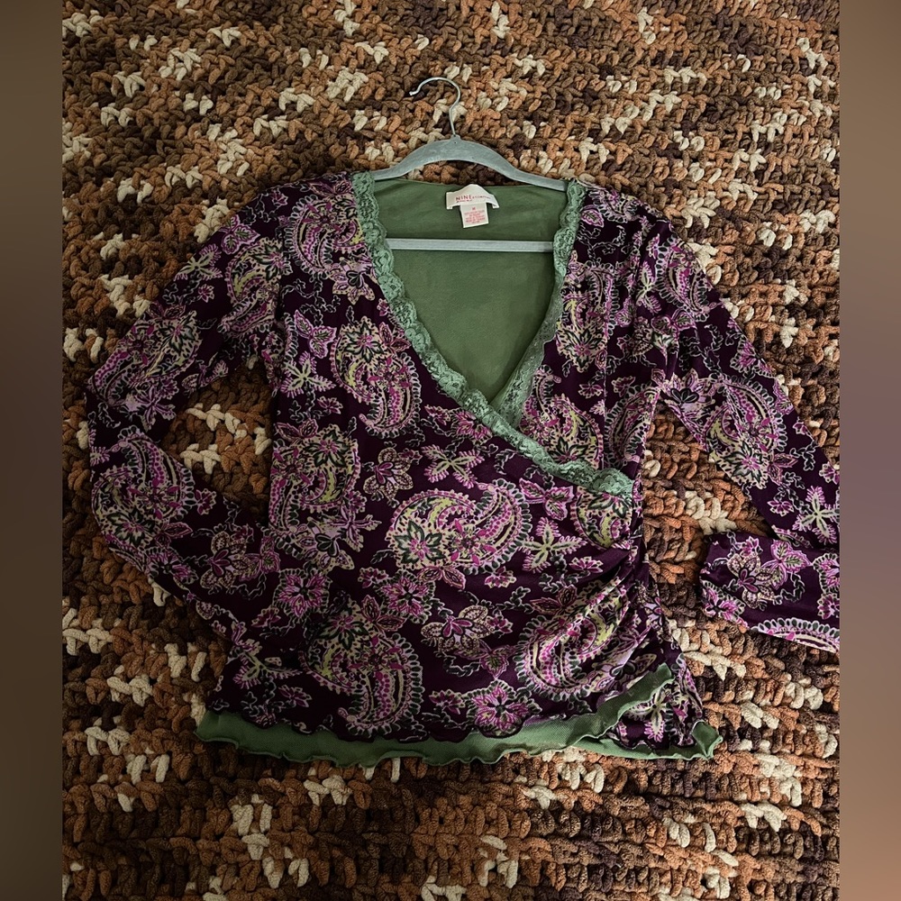 Vintage Nine & Company sheer blouse